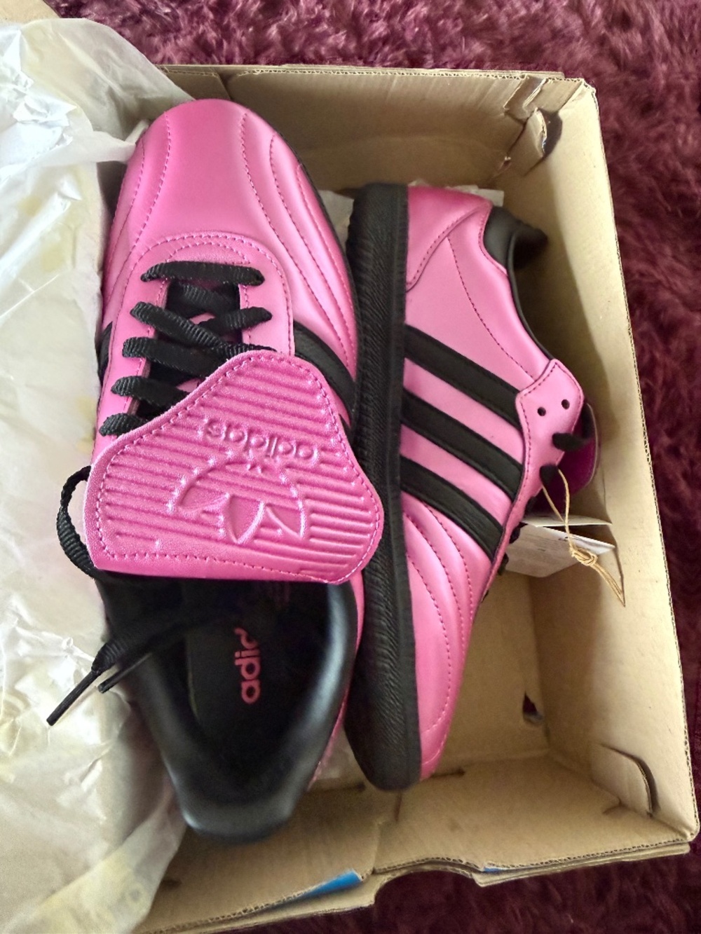 Adidas Metallic Fushia Samba LT